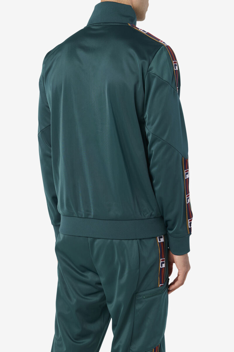 Green Men's Fila Carson Track Jacket Outerwear | FY6kZuuDcGh