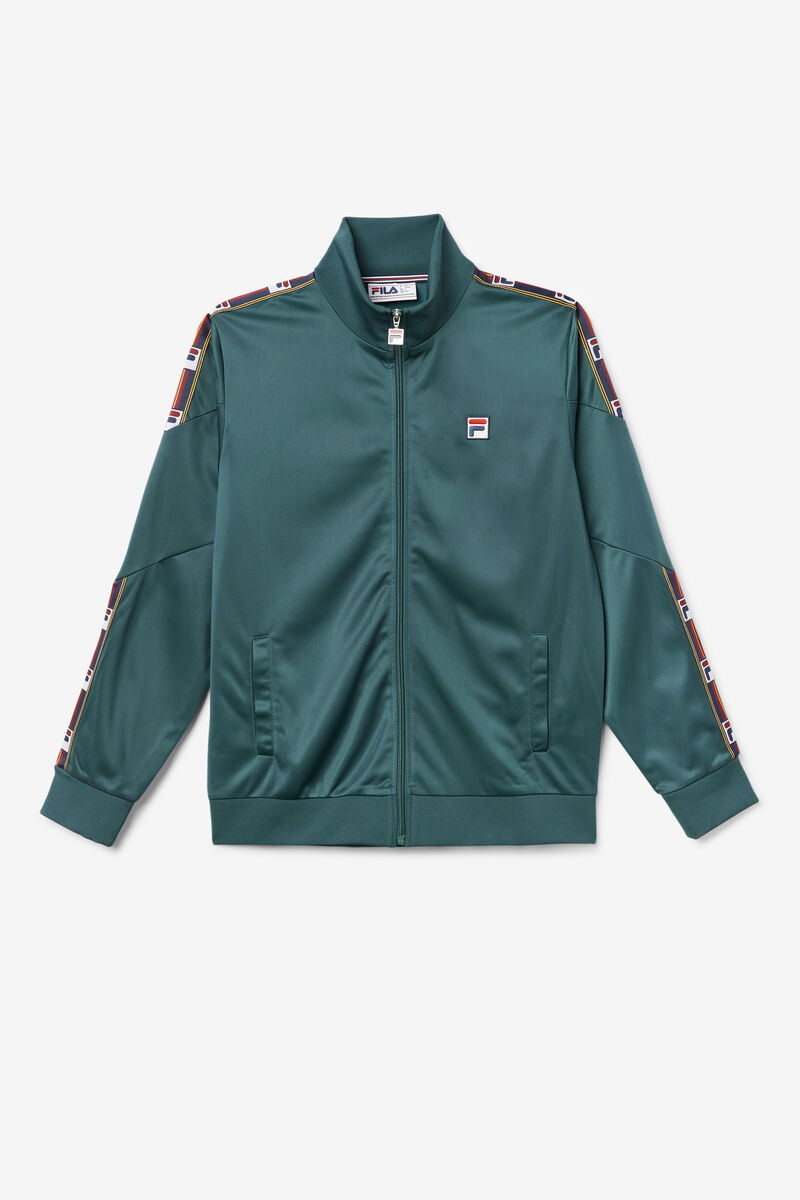 Green Men\'s Fila Carson Track Jacket Outerwear | FY6kZuuDcGh