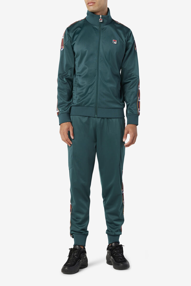 Green Men's Fila Carson Track Jacket Tracksuits | Vifvepwelhj