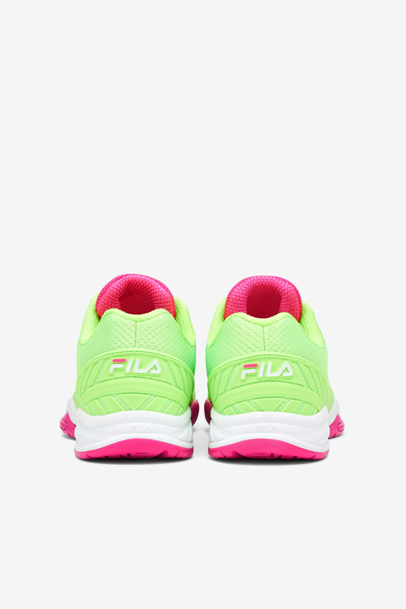 Green / White / Pink Women's Fila Wo Volley Zone Sport Shoes | qBuHsYj6nVr