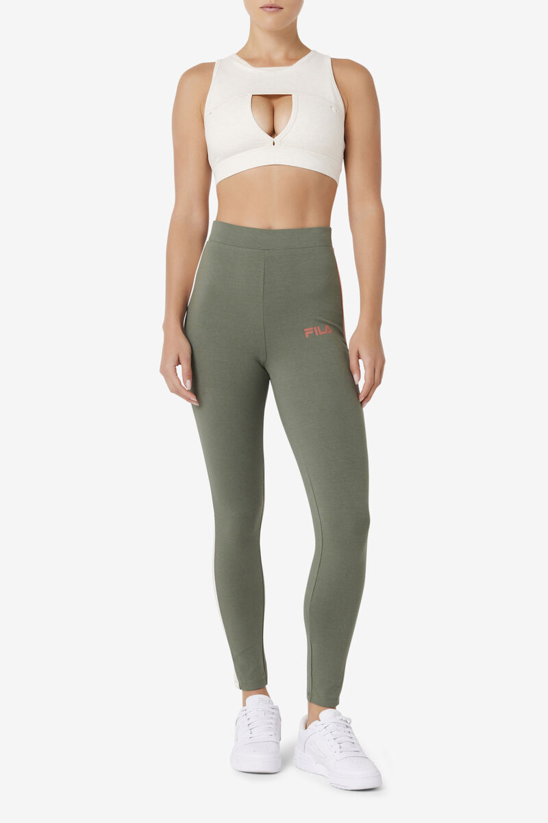 Green Women's Fila Mercy Legging Leggings | bkPkwDGjhcv