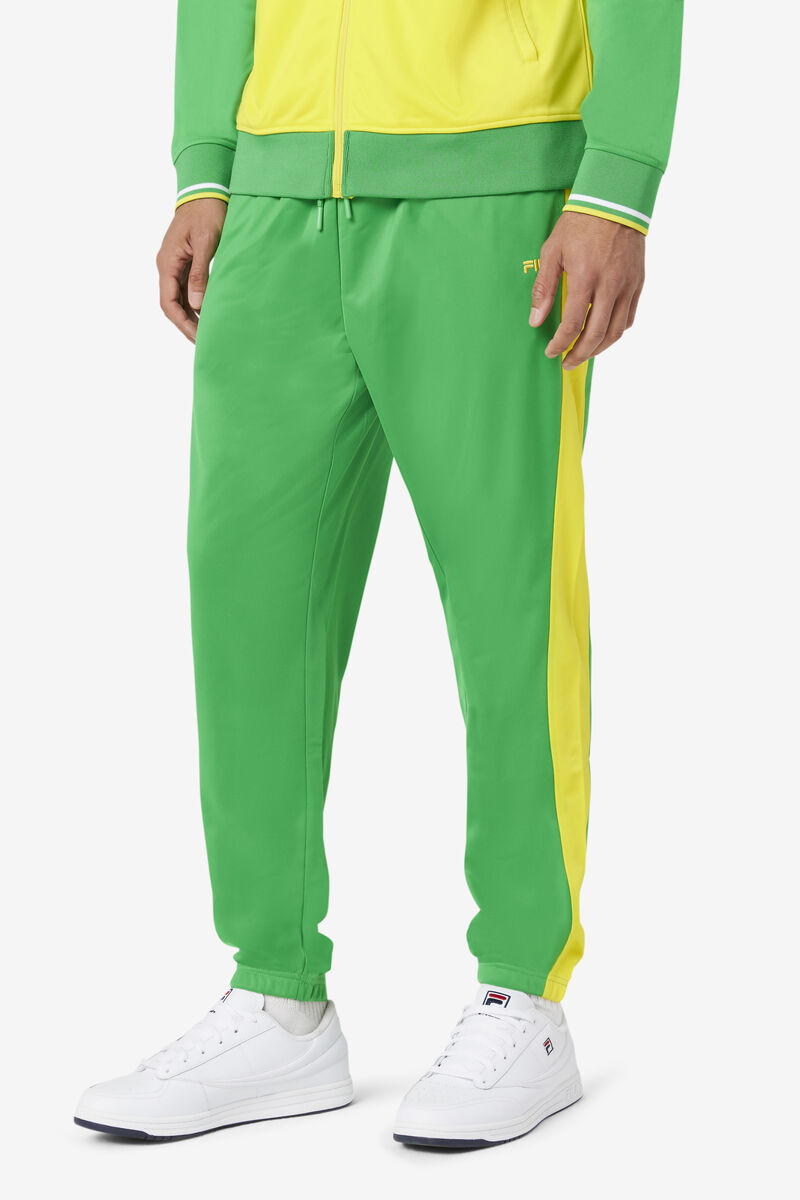 Green / Yellow Men's Fila Brazil Track Pant Tracksuits | Kap5YUlQpog