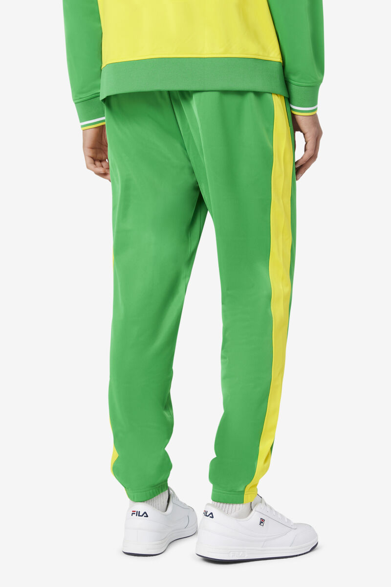 Green / Yellow Men's Fila Brazil Track Pant Tracksuits | Kap5YUlQpog