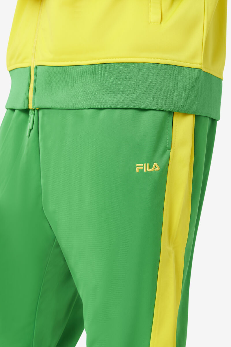 Green / Yellow Men's Fila Brazil Track Pant Tracksuits | Kap5YUlQpog