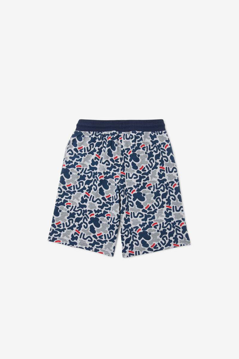 Grey Kids' Fila Disruptor Camo Print Short Shorts | RSO6hwJpkb8