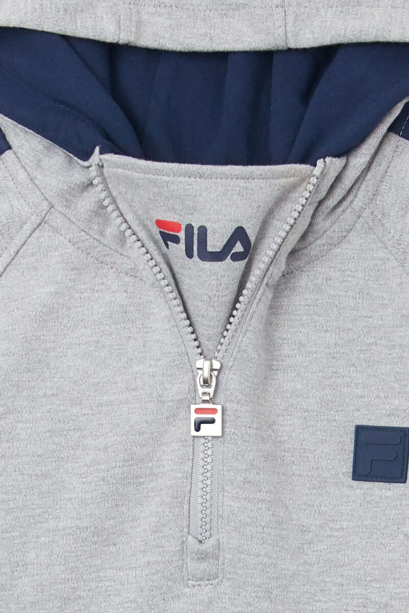 Grey Kids' Fila James Hoodie Hoodies | aMVsBed3UTZ