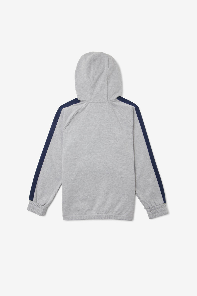 Grey Kids' Fila James Hoodie Hoodies | aMVsBed3UTZ