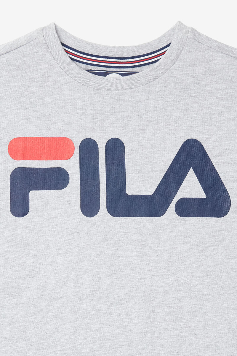 Grey Kids' Fila Logo T Shirts | njhtYQbPgz4