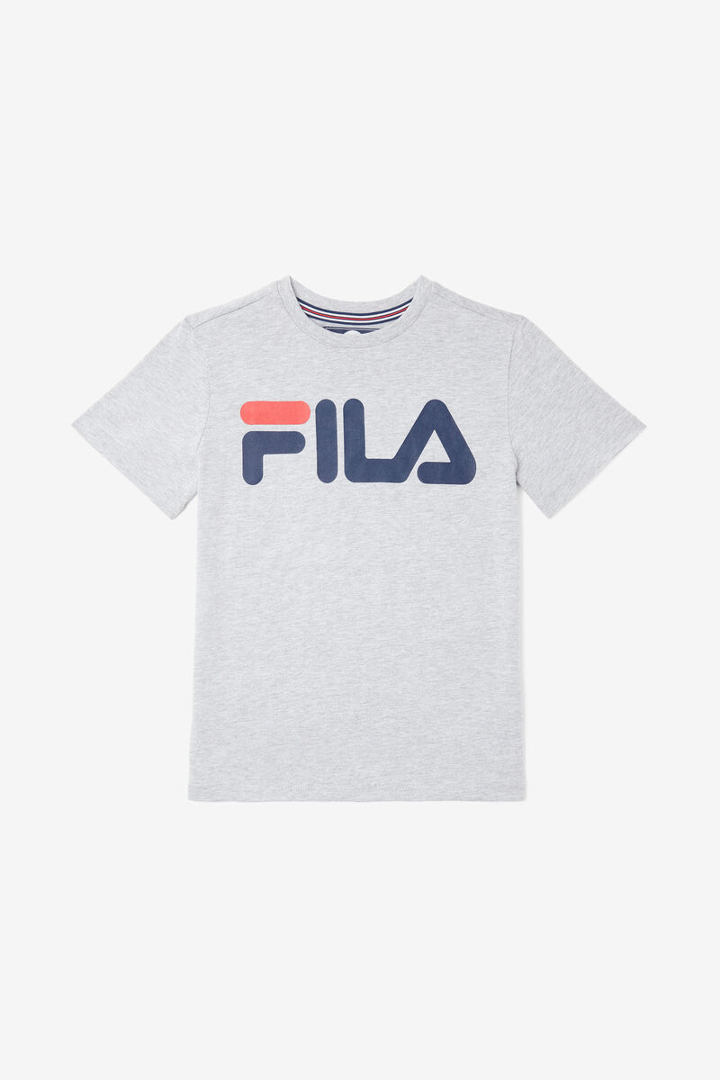 Grey Kids\' Fila Logo T Shirts | njhtYQbPgz4