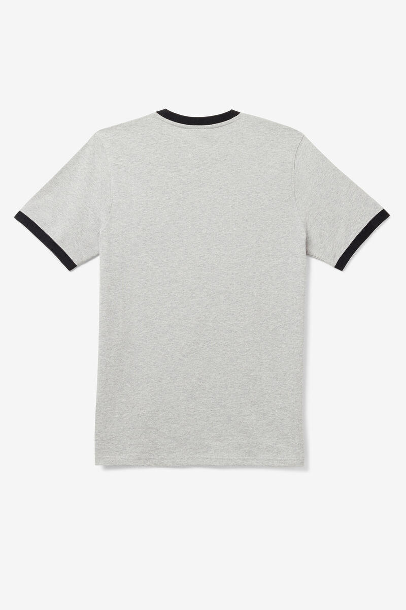 Grey Men's Fila Marconi Ringer T Shirts | rDtajH8TPiv