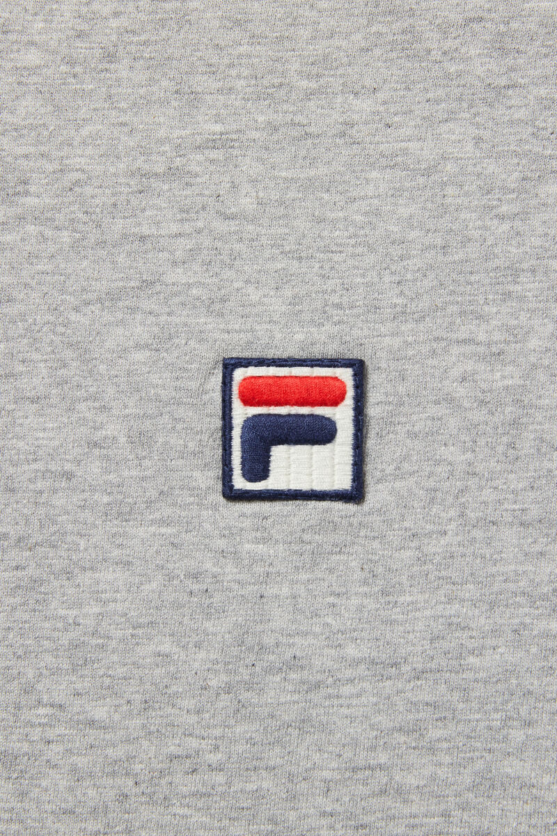 Grey Men's Fila Marconi Ringer T Shirts | rDtajH8TPiv