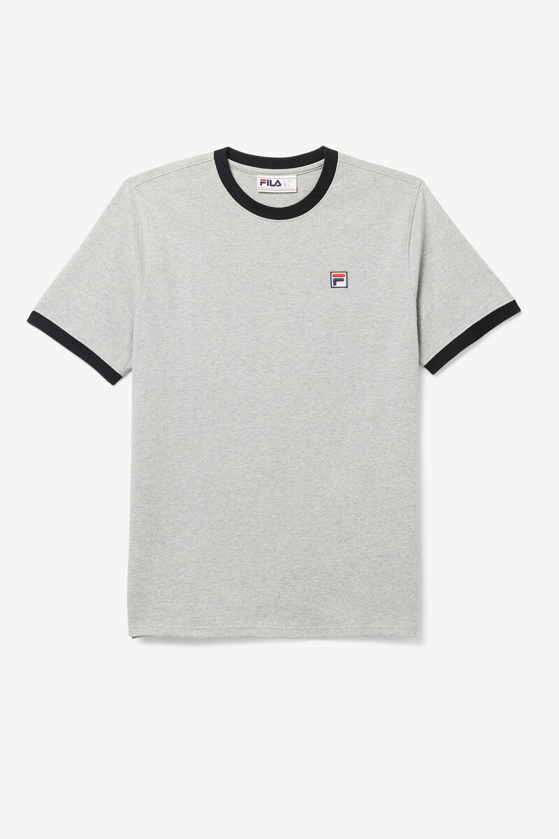 Grey Men\'s Fila Marconi Ringer T Shirts | rDtajH8TPiv