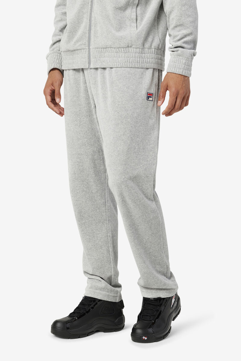 Grey Men's Fila O-fit Velour Pant Tracksuits | vLo2ZnF3oda