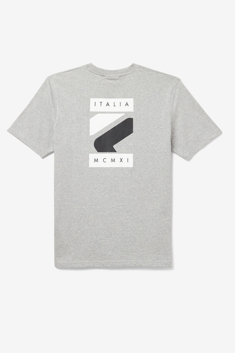 Grey Men's Fila Quartz T Shirts | EW7oPa5Hs31