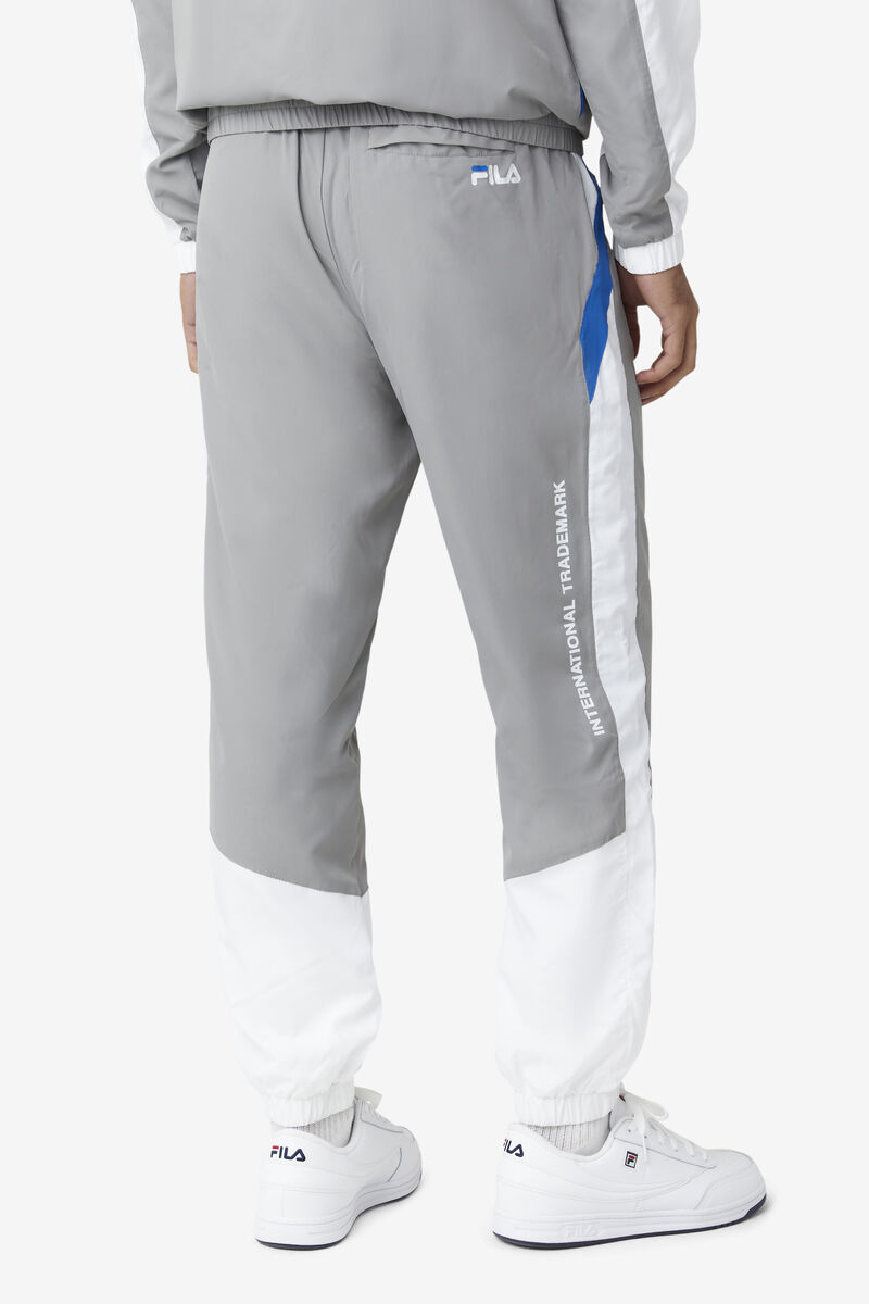 Grey / White / Blue Men's Fila Gustavo Pant Pants | 3VktVroWN7v