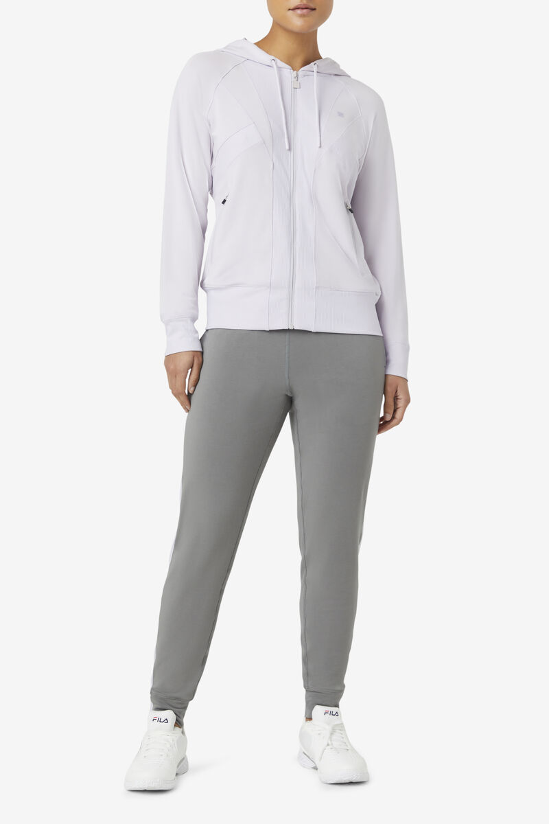 Lavender Blue Women's Fila Fi-lux Texture Jogger Pants | ExTq1ljPu3P