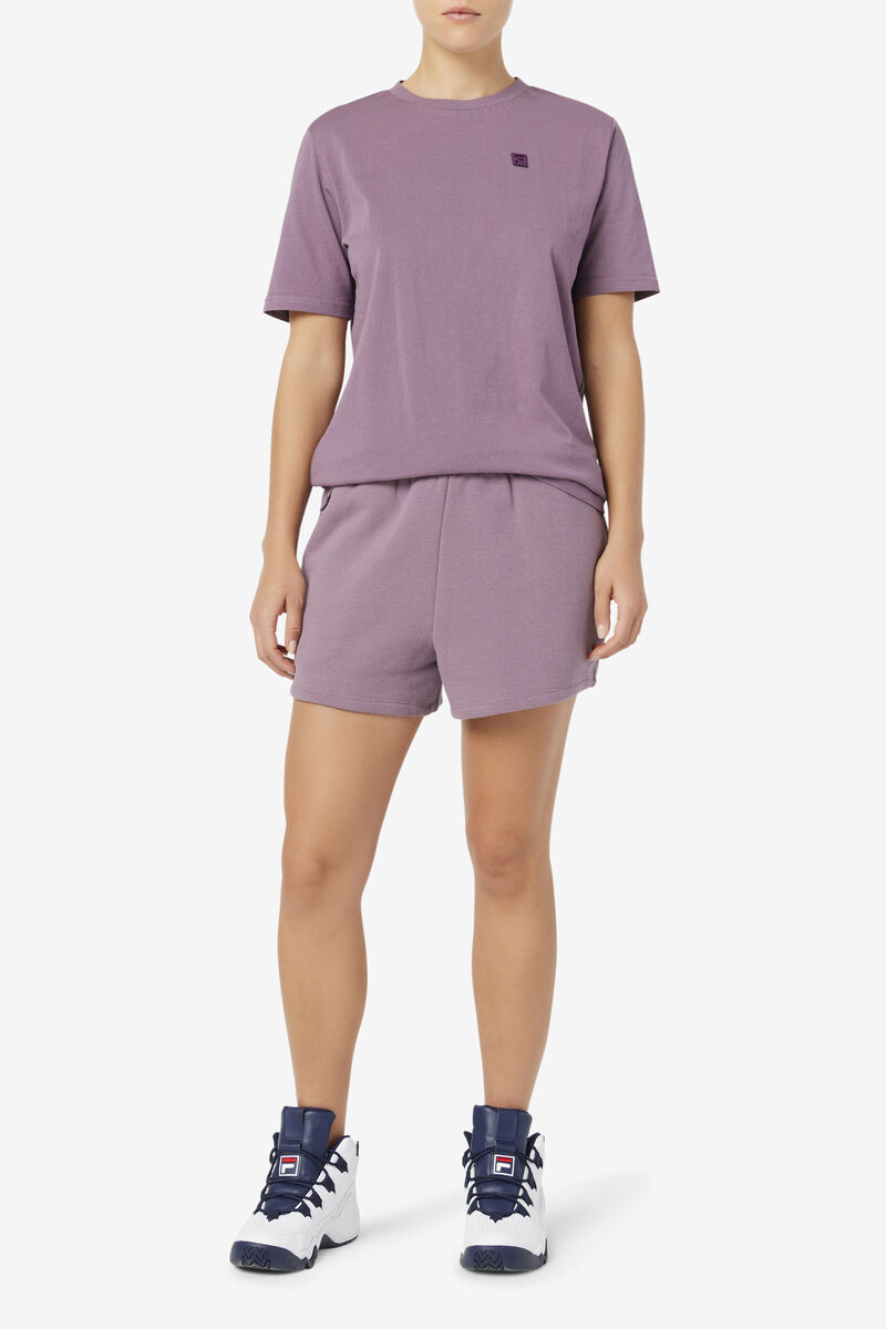 Lavender Women's Fila Doran T Shirts | zA7l2dqLlmd