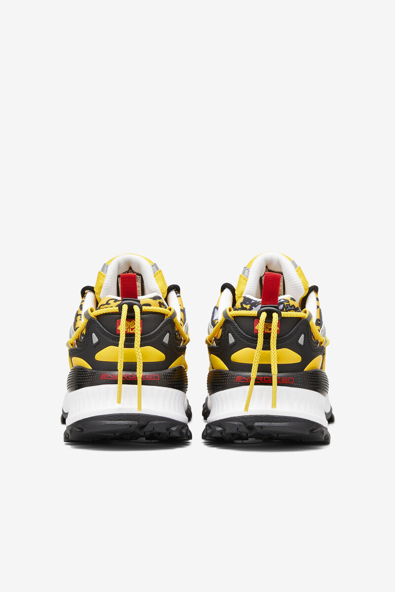 Lemon / Black / White Men's Fila Expeditioner Yellow & Black Chunky Trainer Shoes | Fila Trainers | 