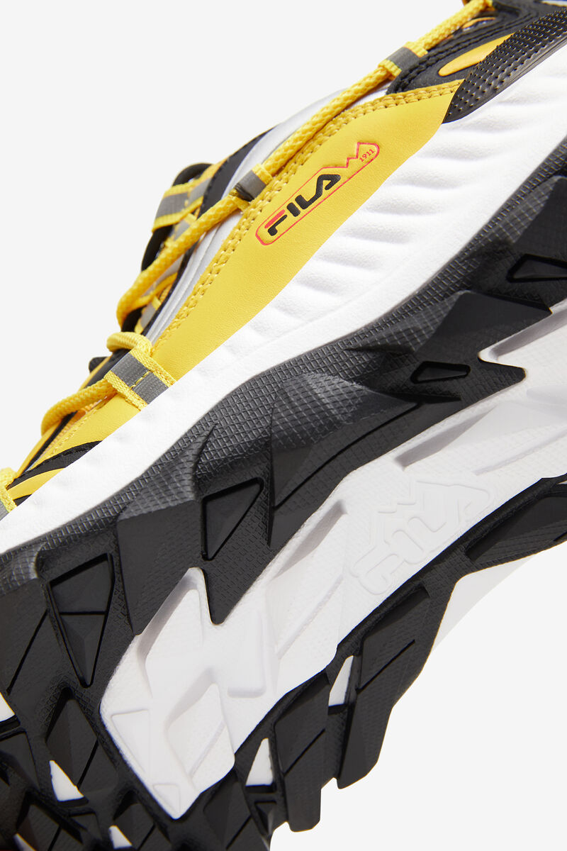 Lemon / Black / White Men's Fila Expeditioner Yellow & Black Chunky Trainer Shoes | Fila Trainers | 