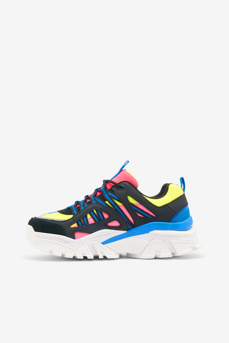 Lemon / Pink / Royal Blue Women's Fila Vitalize Trainers | MtACWGNnOEN