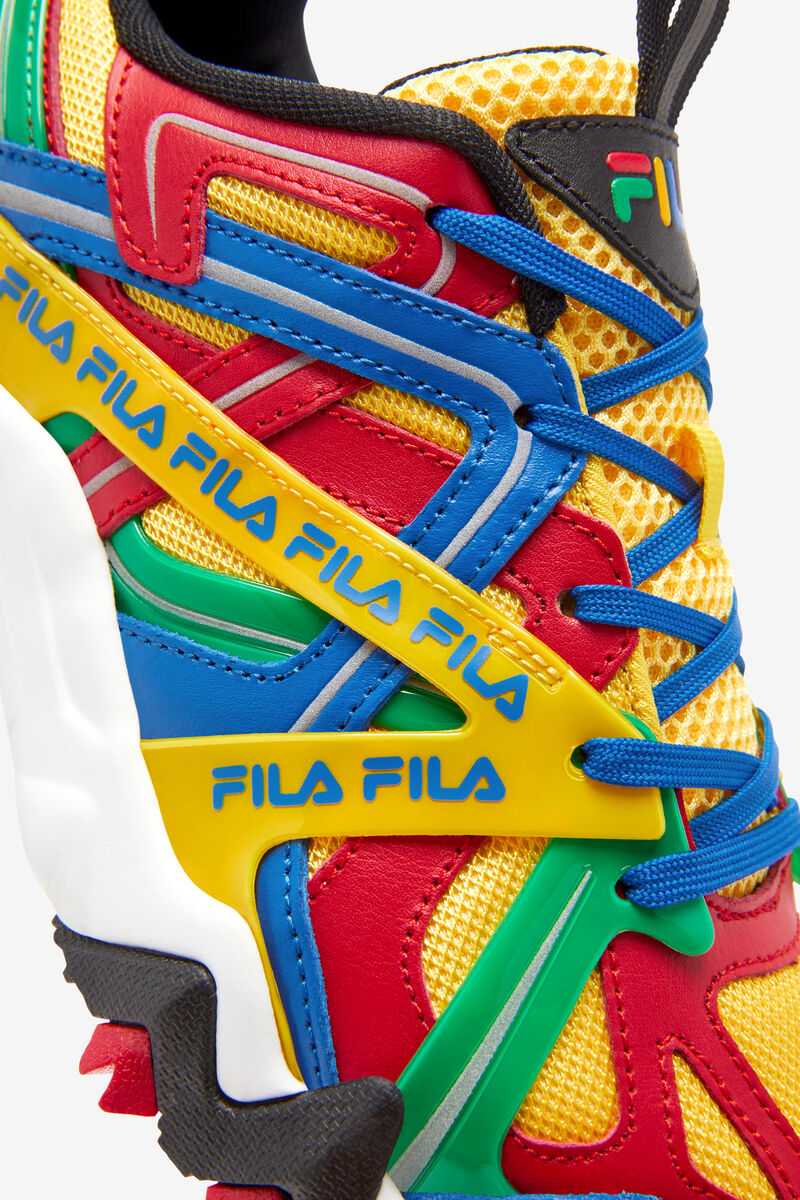 Lemon / Red / Royal Blue Women's Fila Electromont Trainers | xLy2tf2eaKO