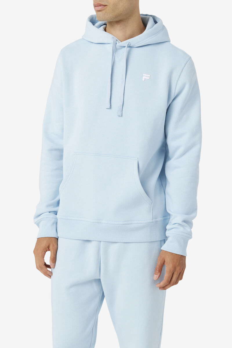 Light Blue Men's Fila Godfrey Hoodie Hoodies | G1VLf16lh4X