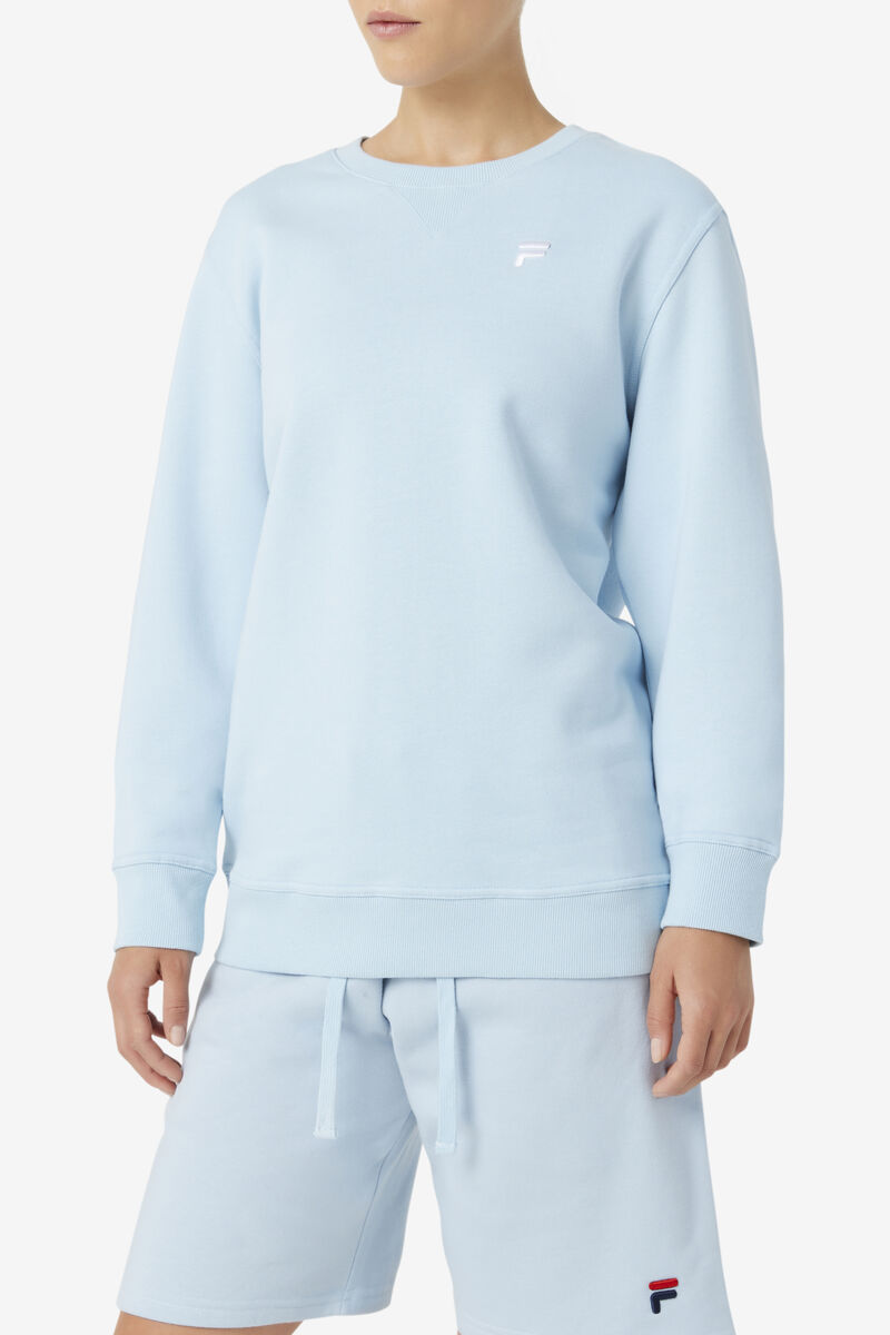 Light Blue Men's Fila Kieve Sweatshirt Sweatshirts | ZlBDNH7b6OH