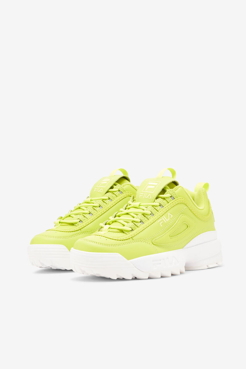 Light Green / Light Green / White Women's Fila Disruptor 2 Premium Platform Shoes | 4I2NbzncQ2X