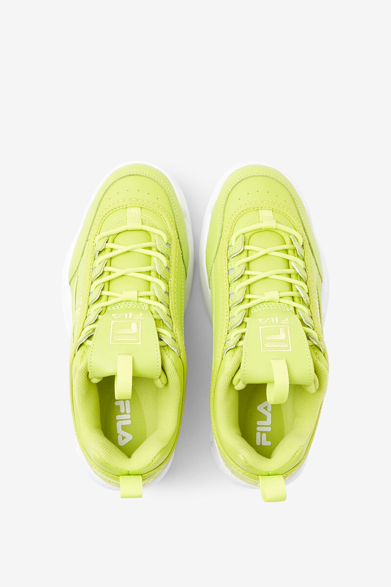 Light Green / Light Green / White Women's Fila Disruptor 2 Premium Platform Shoes | 4I2NbzncQ2X