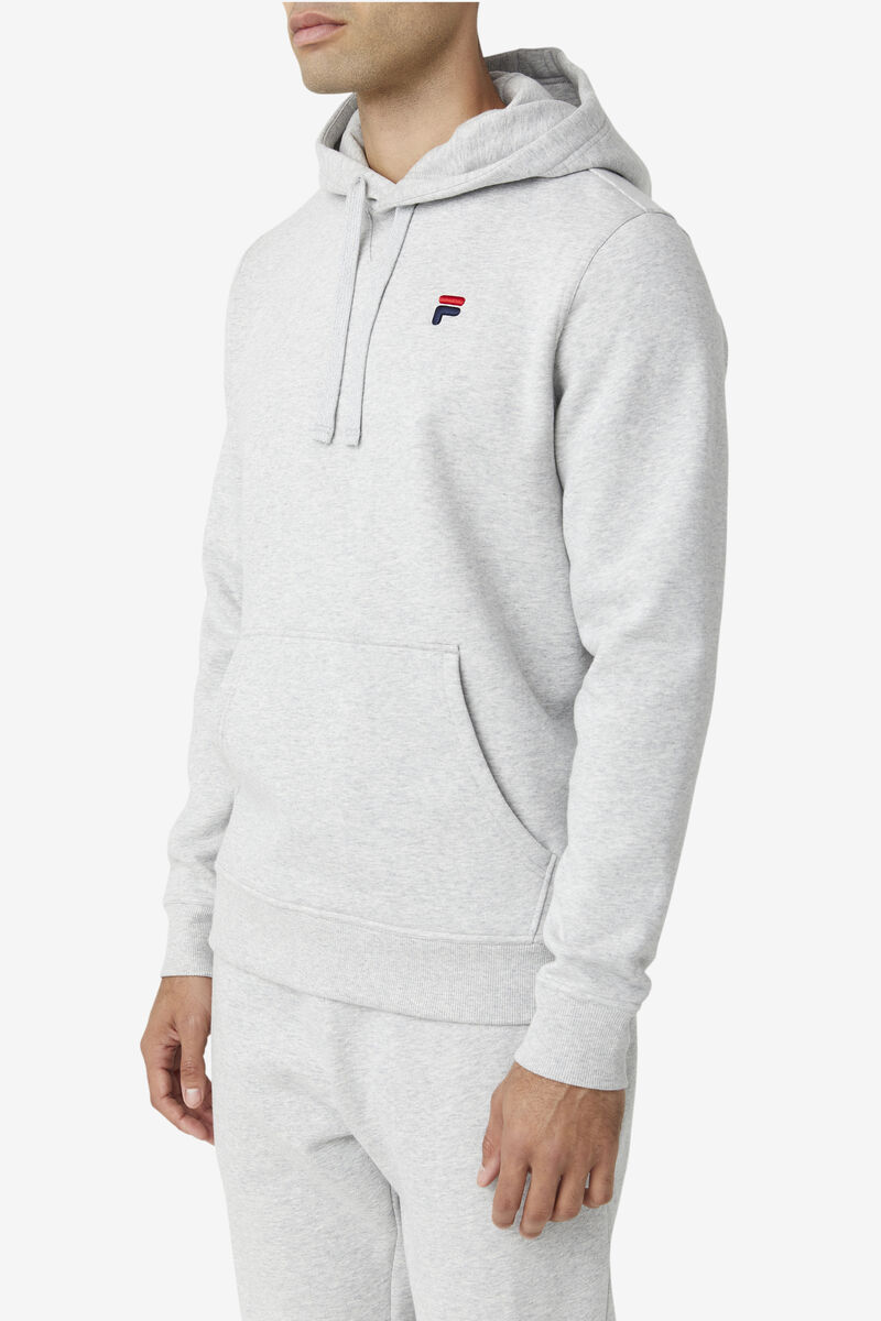 Light Grey Men's Fila Godfrey Hoodie Hoodies | TdD7HQcKxKg