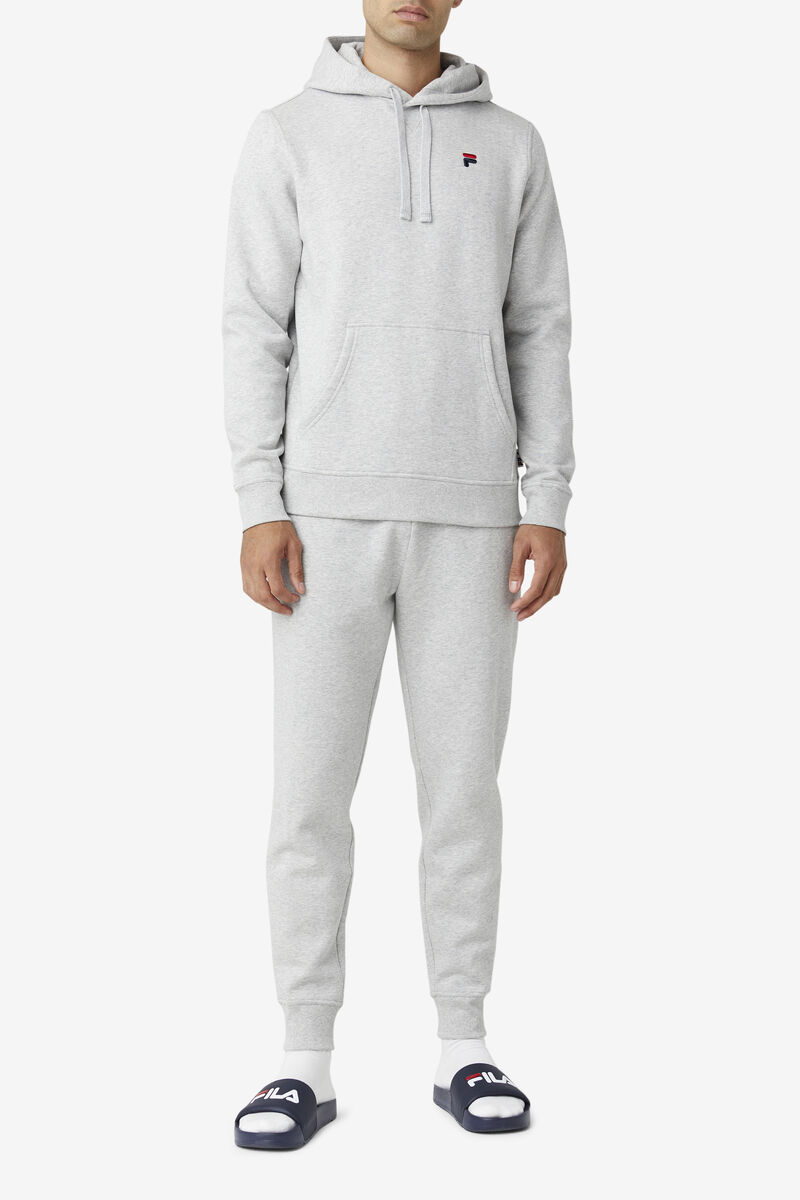 Light Grey Men's Fila Godfrey Hoodie Hoodies | TdD7HQcKxKg