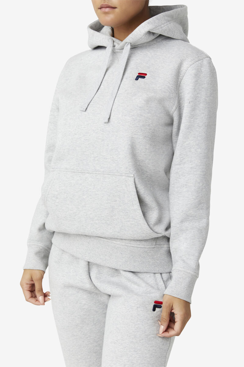 Light Grey Men's Fila Godfrey Hoodie Hoodies | TdD7HQcKxKg