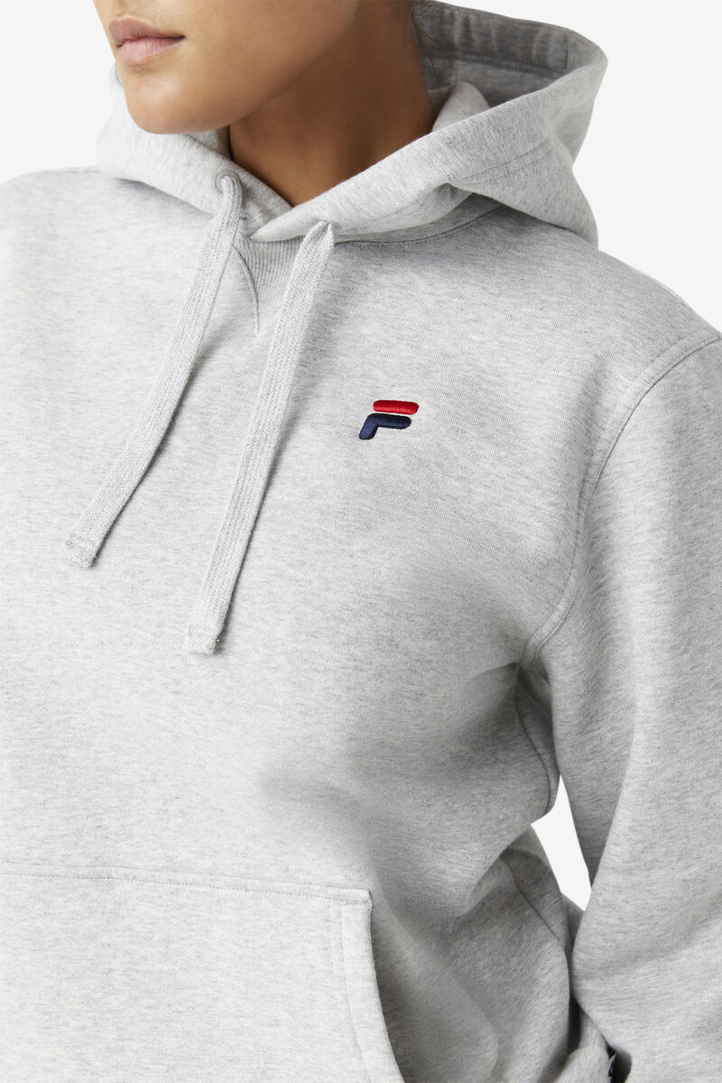 Light Grey Men's Fila Godfrey Hoodie Hoodies | TdD7HQcKxKg