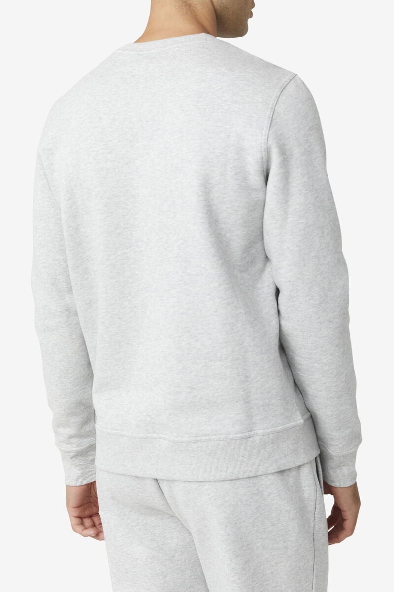 Light Grey Men's Fila Kieve Sweatshirt Sweatshirts | QsnNhcundzA