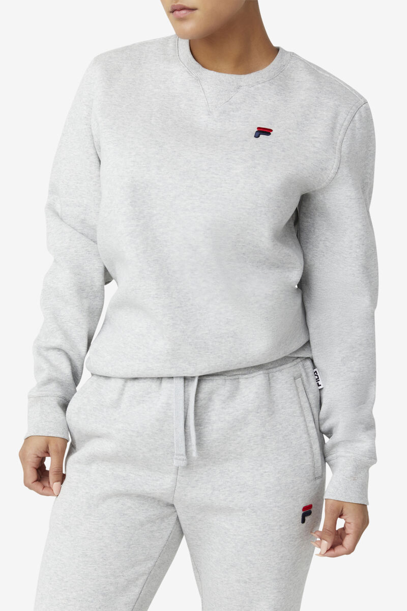 Light Grey Women's Fila Kieve Sweatshirt Sweatshirts | 2pRvQkjAnFU