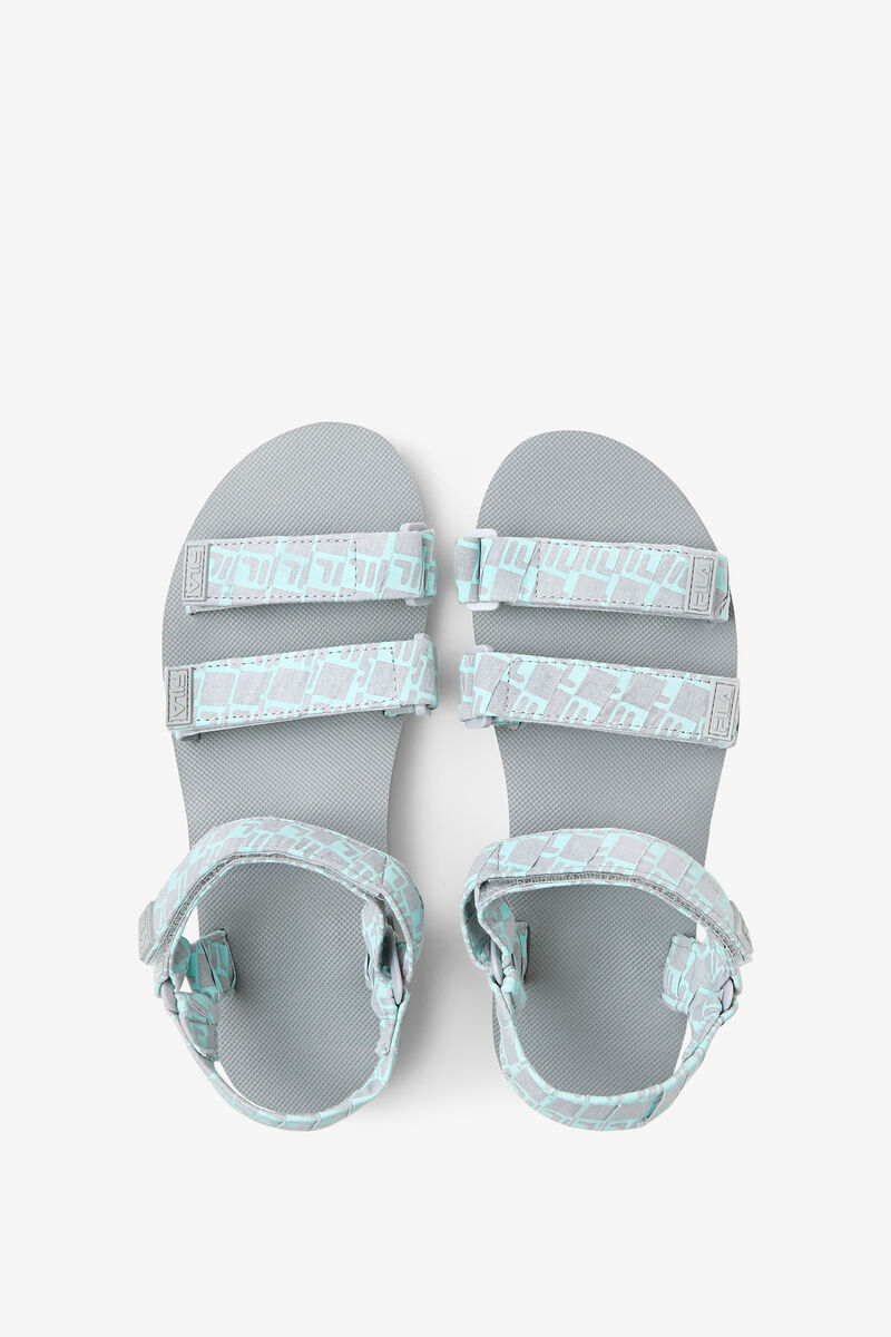 Light Turquoise Men's Fila Drifter Ts Bandana Sandals | CVlDqjjN7W8