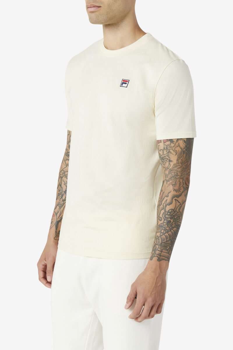 Light Yellow Men's Fila Quartz T Shirts | Rq5Og6SpCoD