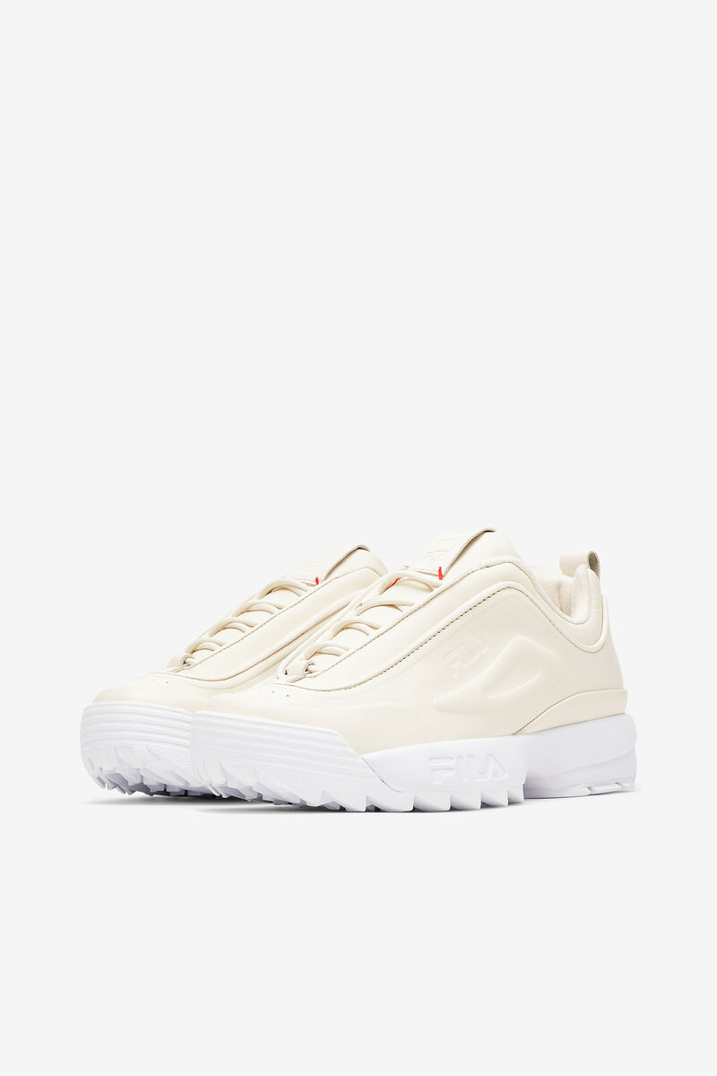 Light Yellow Women's Fila Disruptor Zero Platform Shoes | qvY7NRqmegr