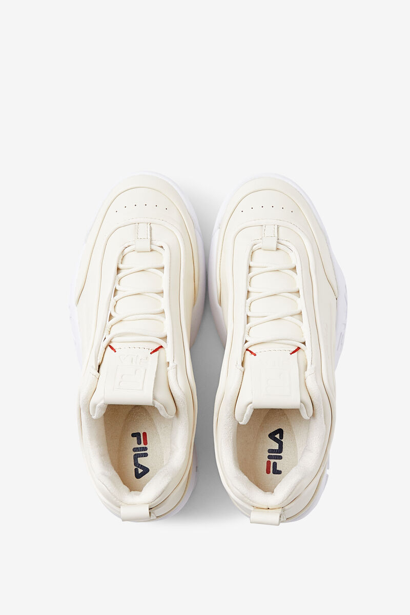 Light Yellow Women's Fila Disruptor Zero Platform Shoes | qvY7NRqmegr