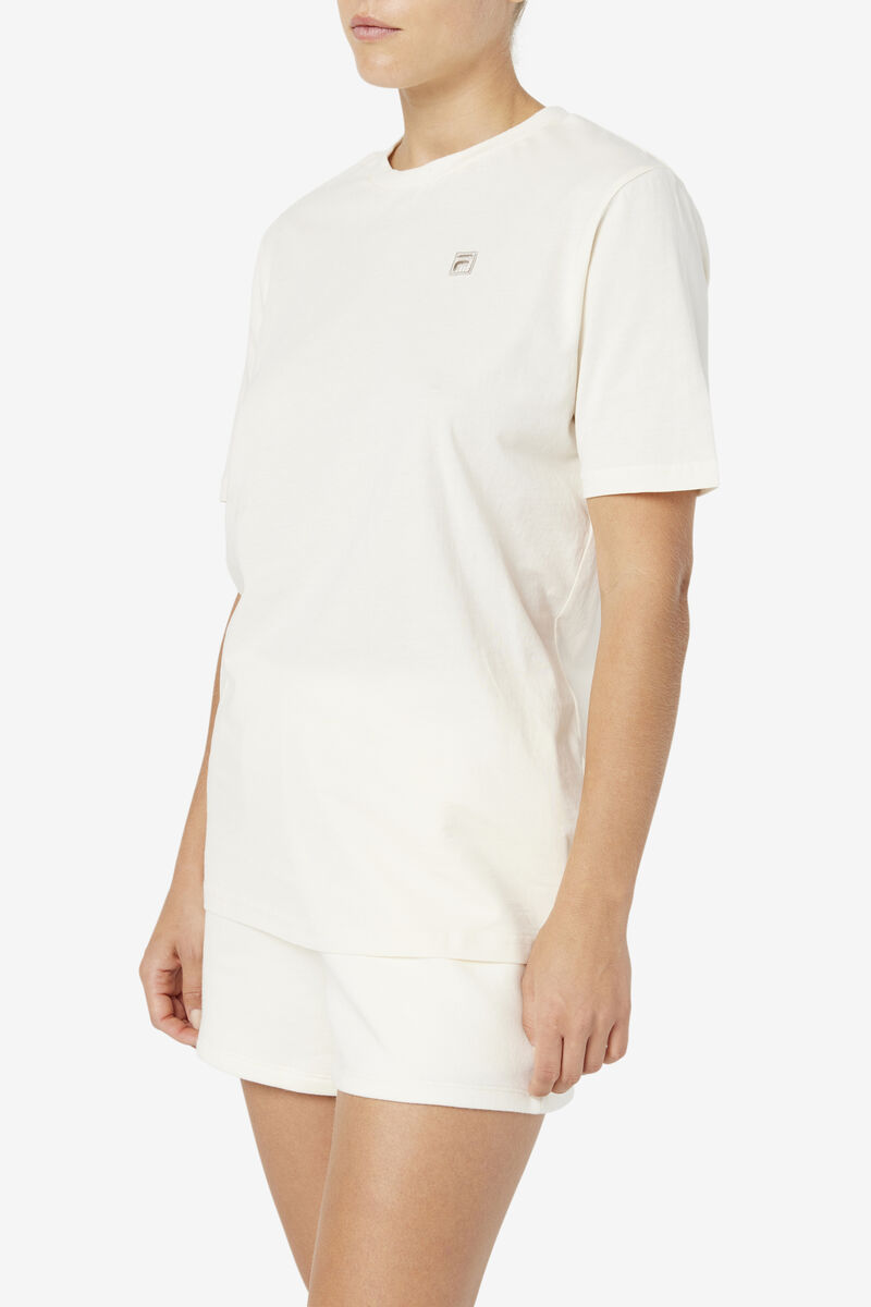 Light Yellow Women's Fila Doran T Shirts | NREeDXiNdmw