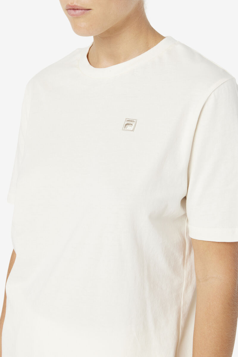 Light Yellow Women's Fila Doran T Shirts | NREeDXiNdmw