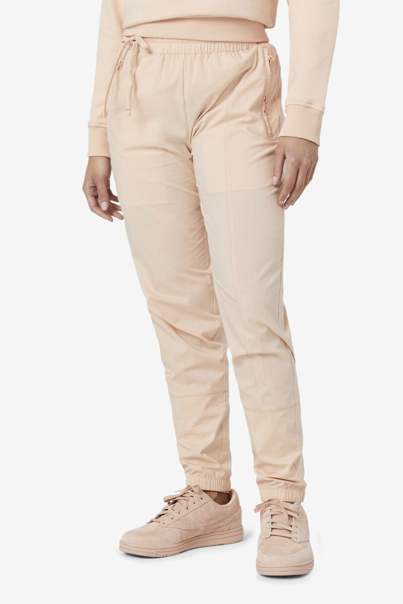 Light Yellow Women's Fila Nova Jogger Pants | d4tDo7GfjMk