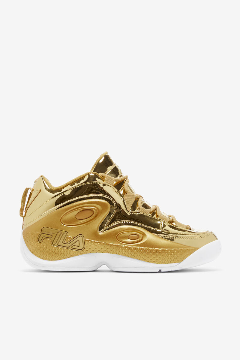 Metal Gold / Metal Gold / Metal Gold Men\'s Fila Grant Hill 3 Metallic Basketball Shoes | 4CugQHDrvfu