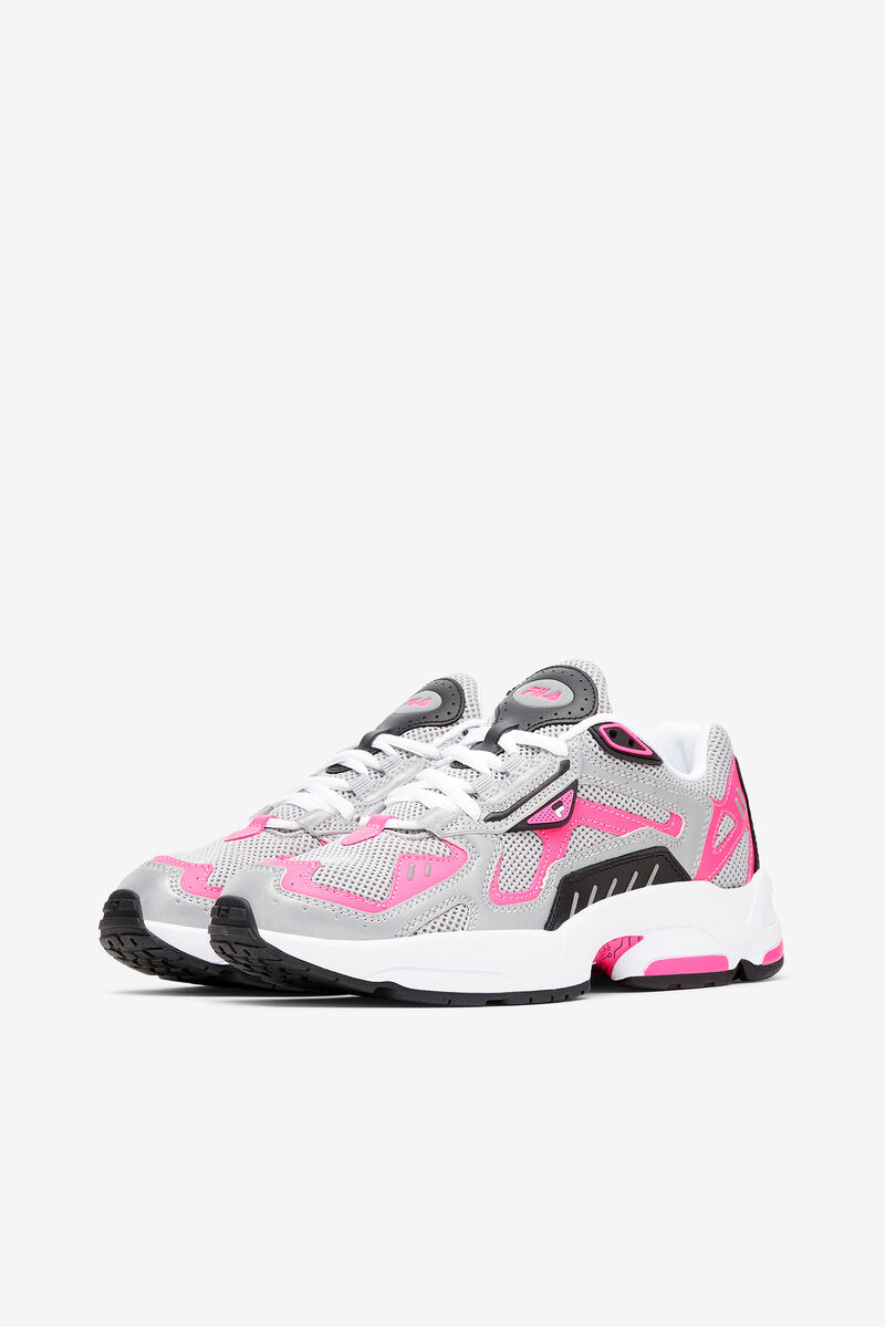 Metal Silver / Pink / White Women's Fila Archive Rjv Trainers | 5wjoT9GPTCc