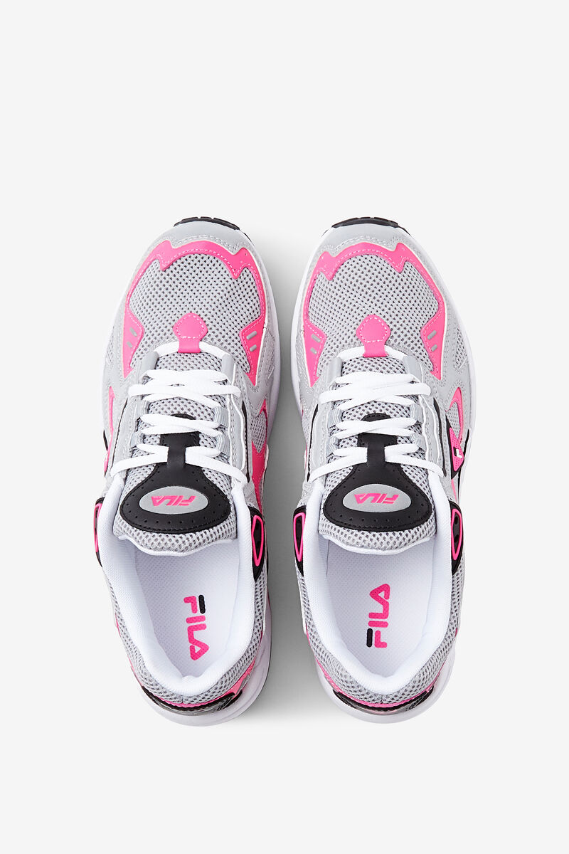 Metal Silver / Pink / White Women's Fila Archive Rjv Trainers | 5wjoT9GPTCc