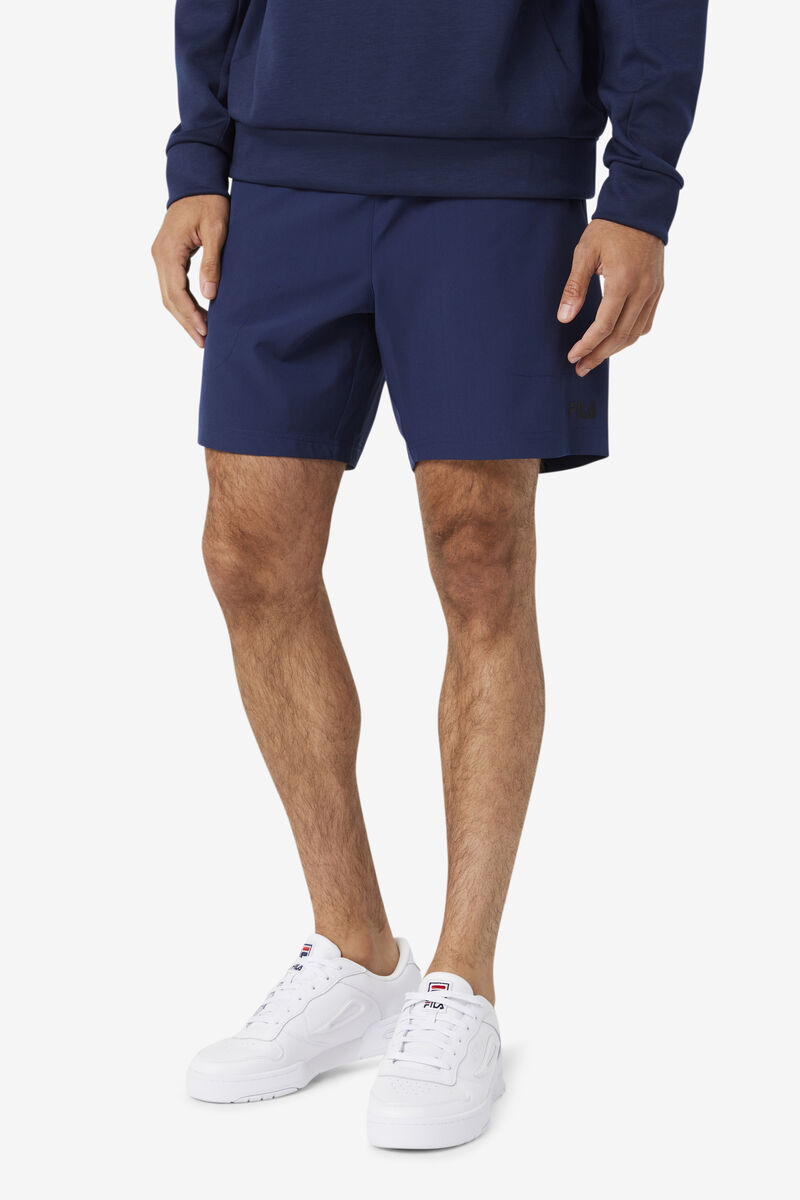 Navy / Black Men's Fila Finula Short Shorts | Dg6m1I6en4A