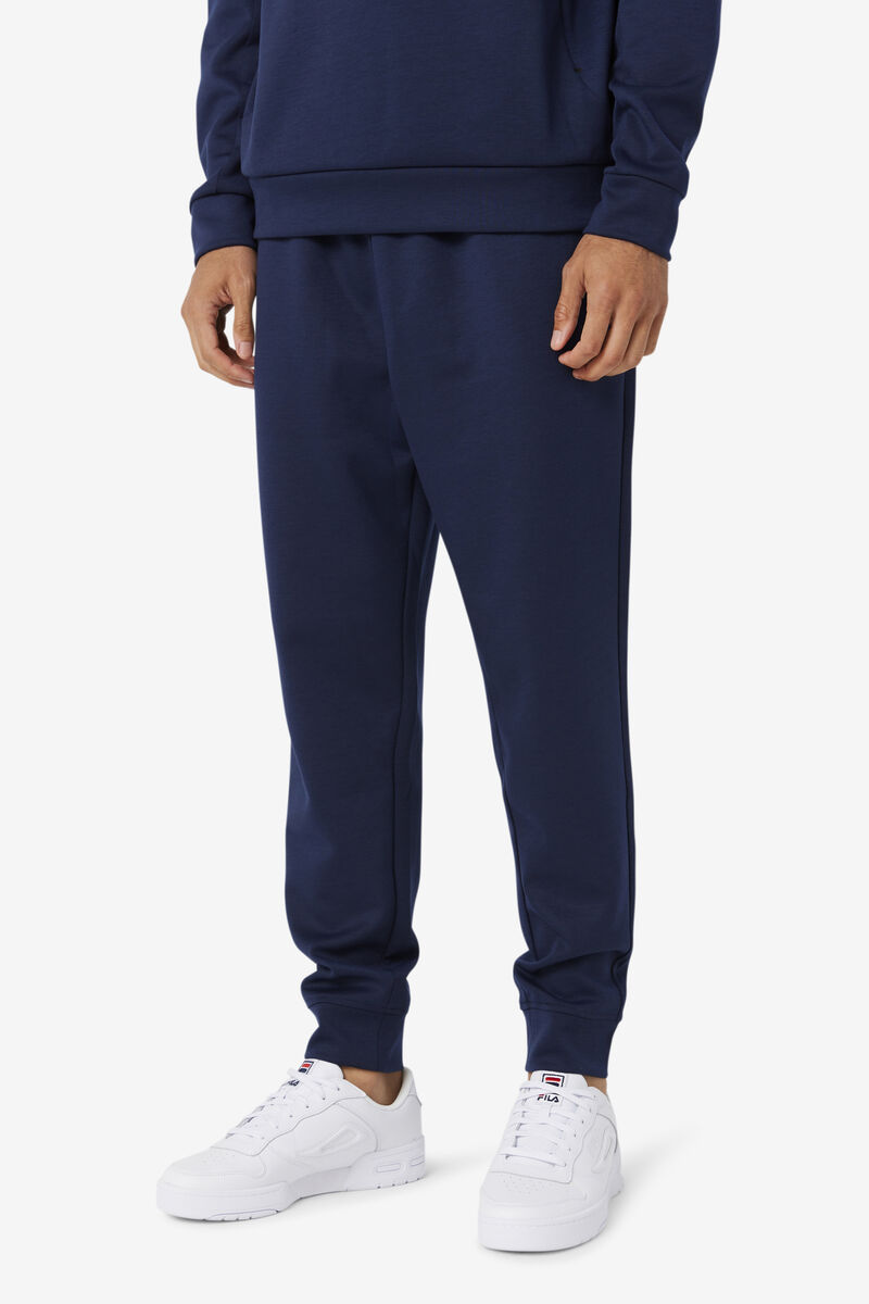 Navy / Black Men's Fila Himmat Jogger Pants | WX4EtVOeUyh