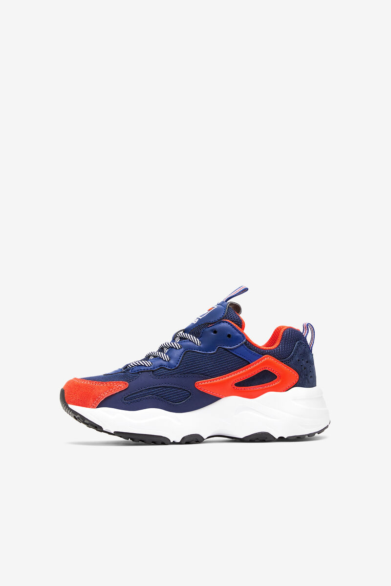 Navy / Blue / Red Kids' Fila Big Kids’ Ray Tracer Walking Shoes | 9SCnVwPZ2Oc