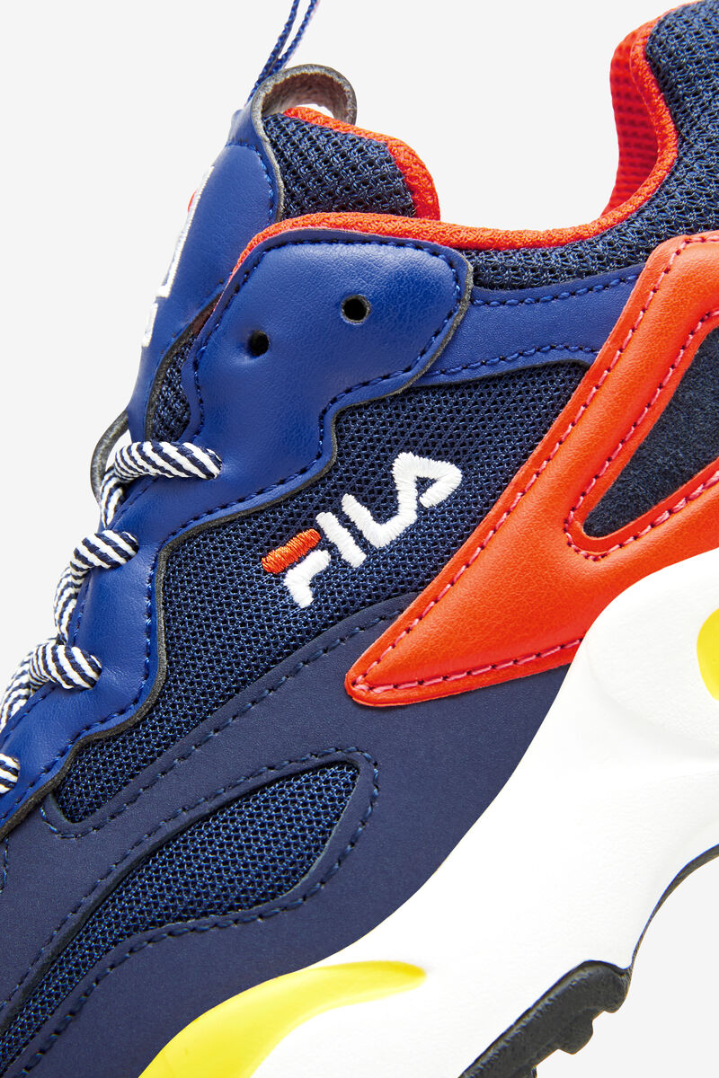 Navy / Blue / Red Kids' Fila Big Kids’ Ray Tracer Walking Shoes | 9SCnVwPZ2Oc