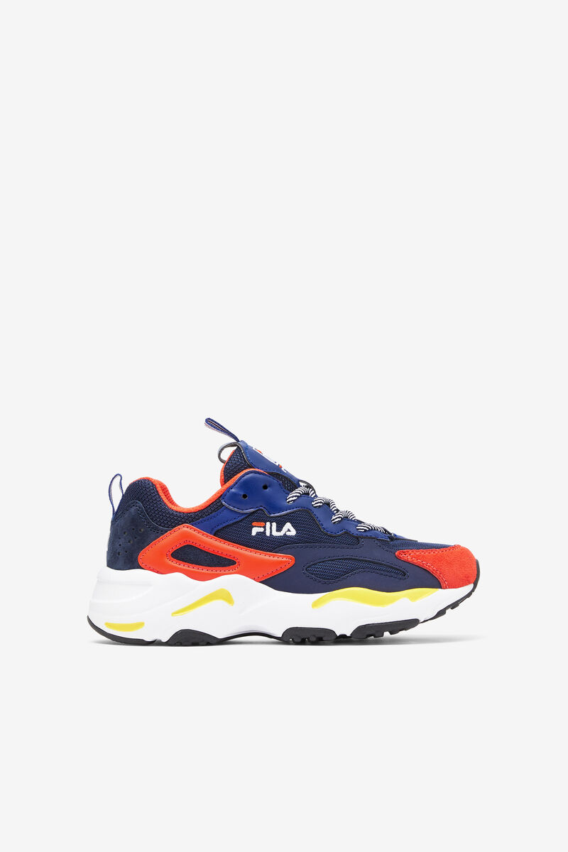 Navy / Blue / Red Kids\' Fila Big Kids’ Ray Tracer Walking Shoes | 9SCnVwPZ2Oc